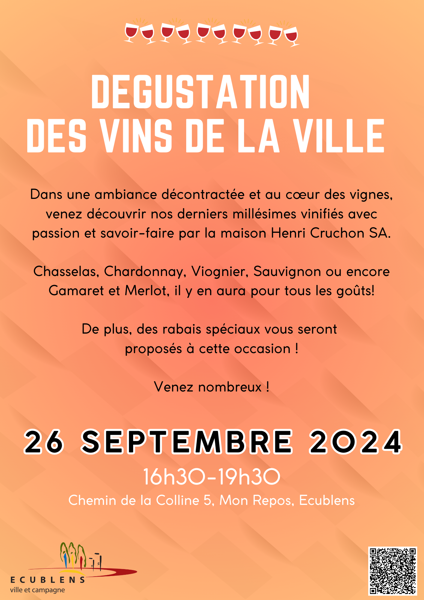 Ecublens Dégustation 26.09.2024 Flyer 2